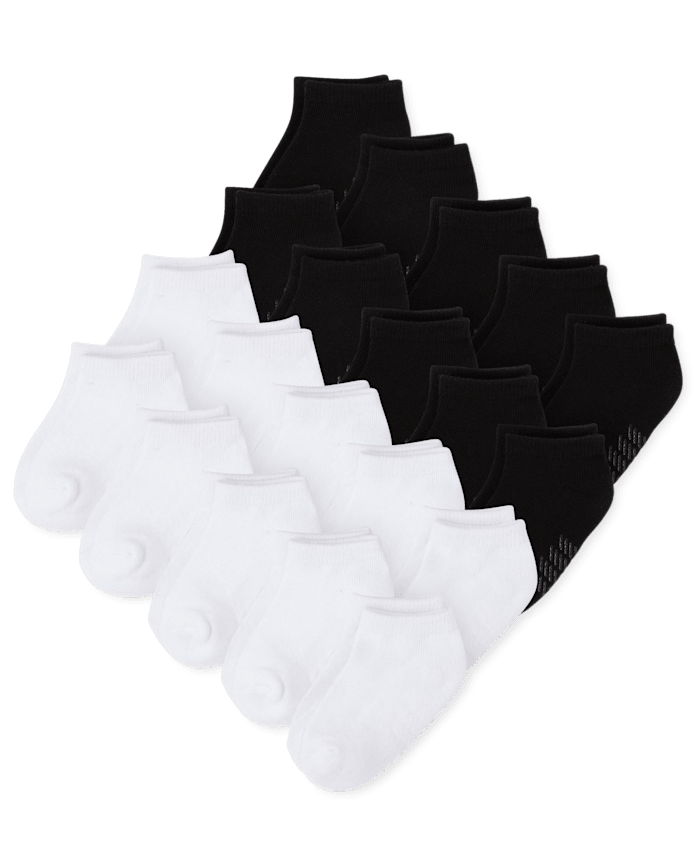 Baby And Toddler Cushioned Ankle Socks 20-Pack