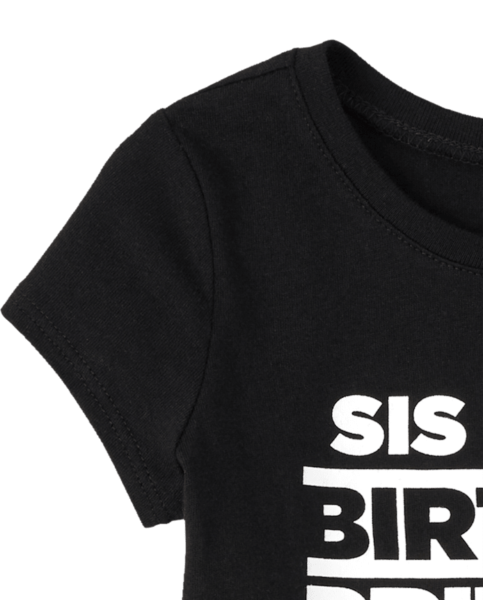 Baby And Toddler Girls Matching Family Birthday Graphic Tee