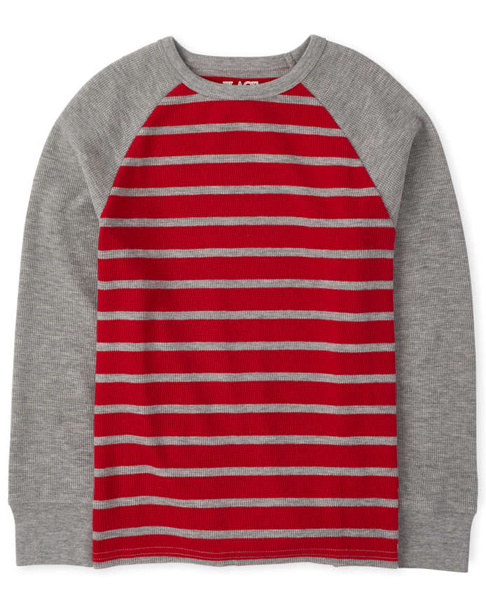 Boys Striped Thermal Top
