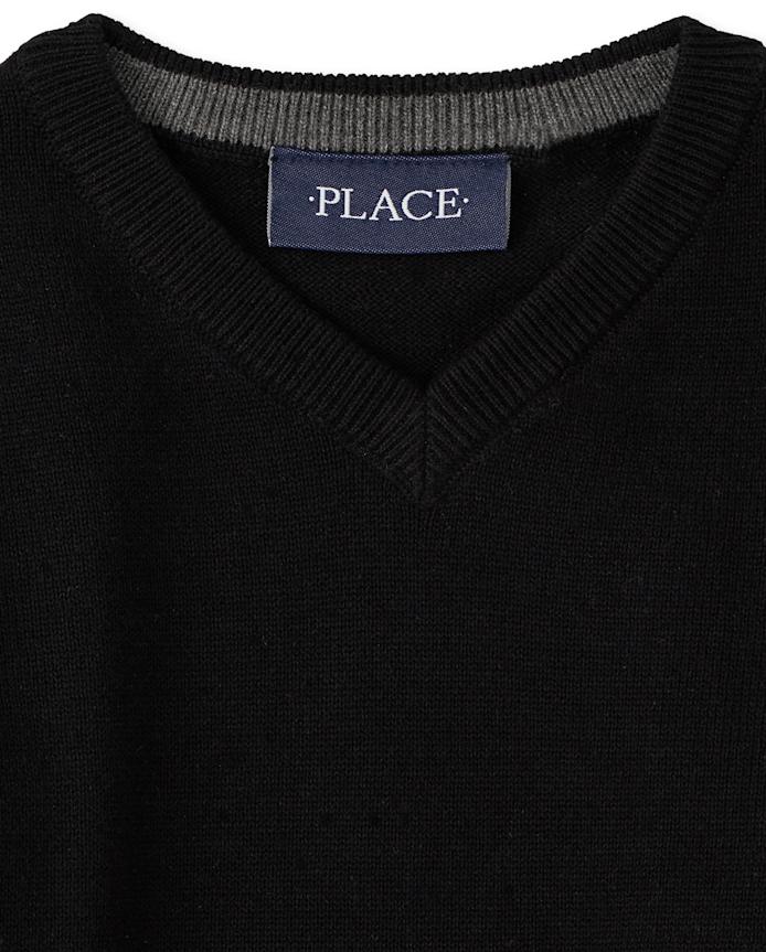Toddler Boys V Neck Sweater
