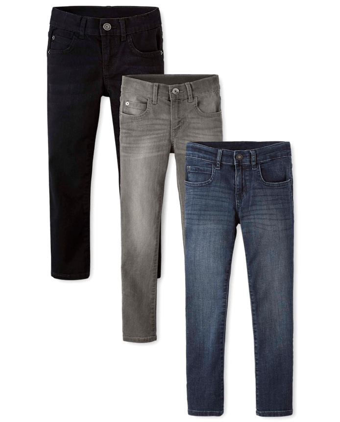 Boys Super Skinny Jeans 3-Pack