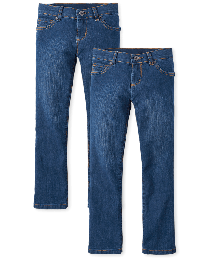 Girls Bootcut Jeans 2-Pack