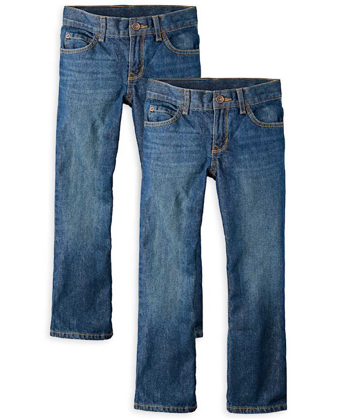 Lot de 2 jeans bootcut basiques pour garçon