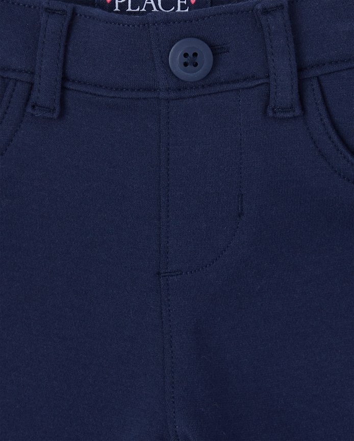 Lot de 2 jeggings à enfiler en tricot Ponte pour fille