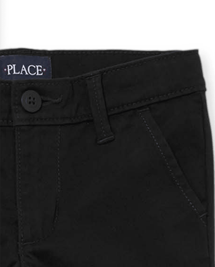 Girls Uniform Stretch Skinny Chino Pants 2-Pack
