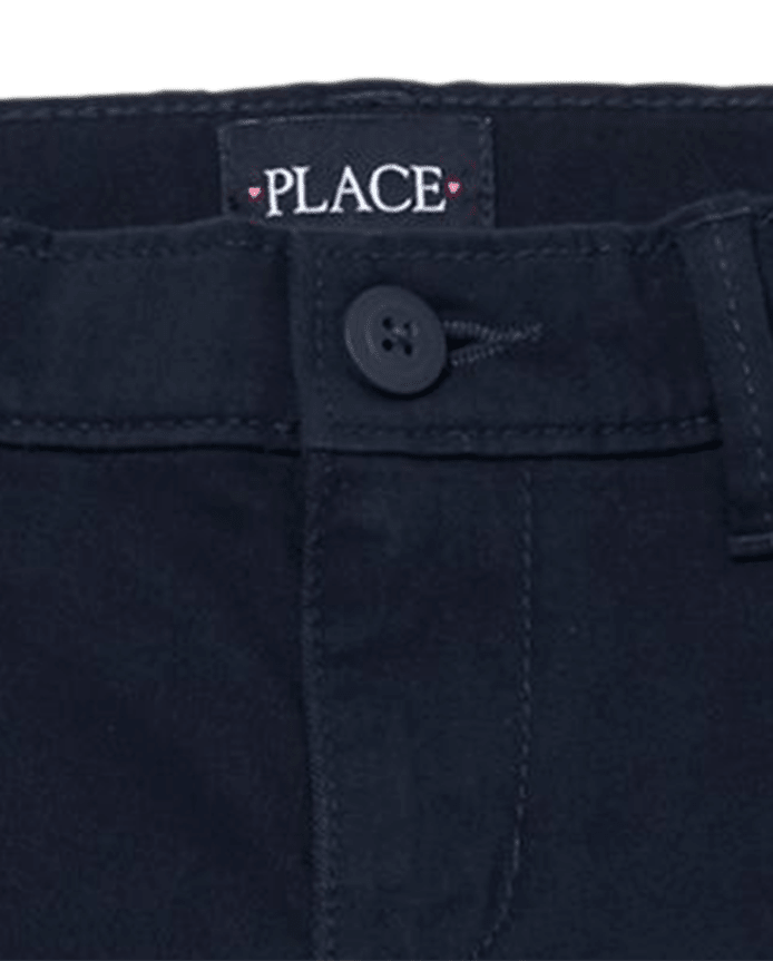 Girls Uniform Stretch Bootcut Chino Pants 2-Pack