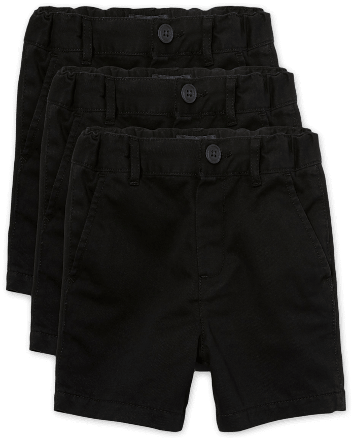 Baby And Toddler Boys Uniform Chino Shorts 3-Pack