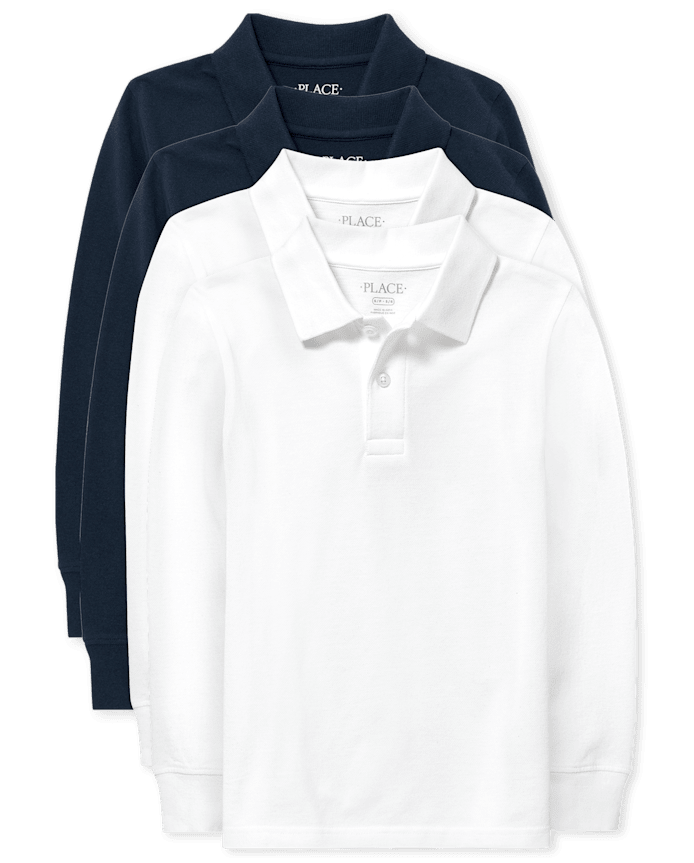 Kids Uniform Soft Pique Polo 4-Pack