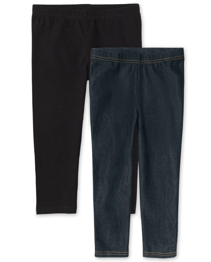 Lot de 2 leggings capri pour filles