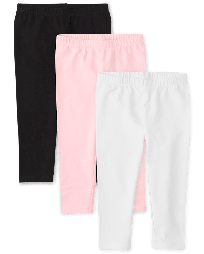 Girls Capri Leggings 3-Pack