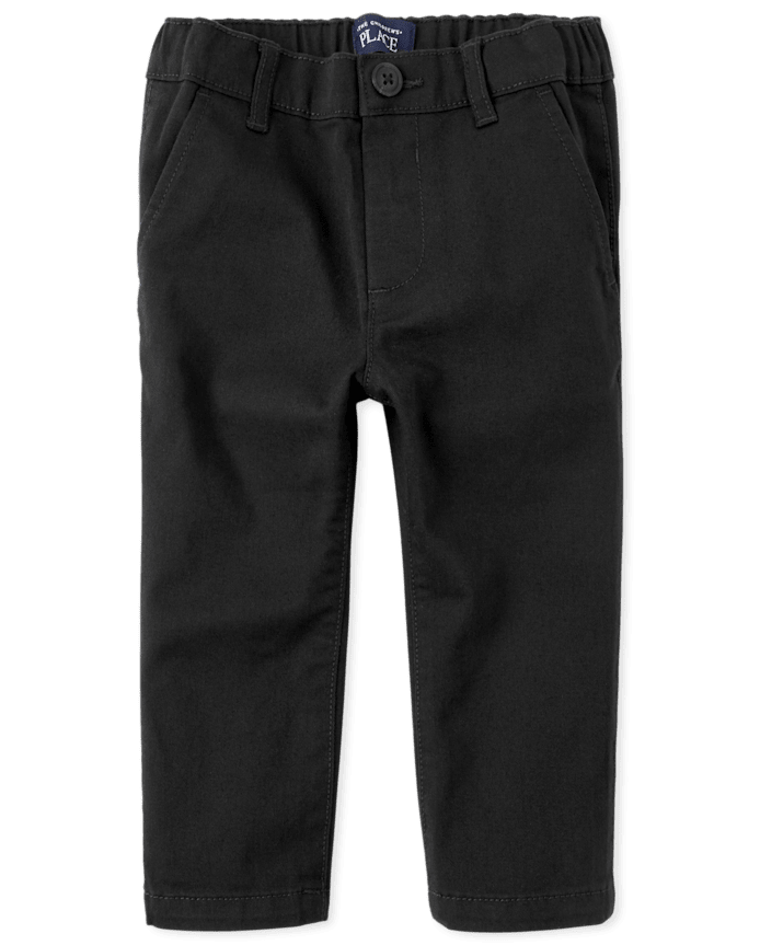 Baby And Toddler Boys Uniform Stretch Straight Chino Pants