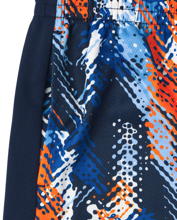 Boys Print Performance Basketball Shorts 2-Pack