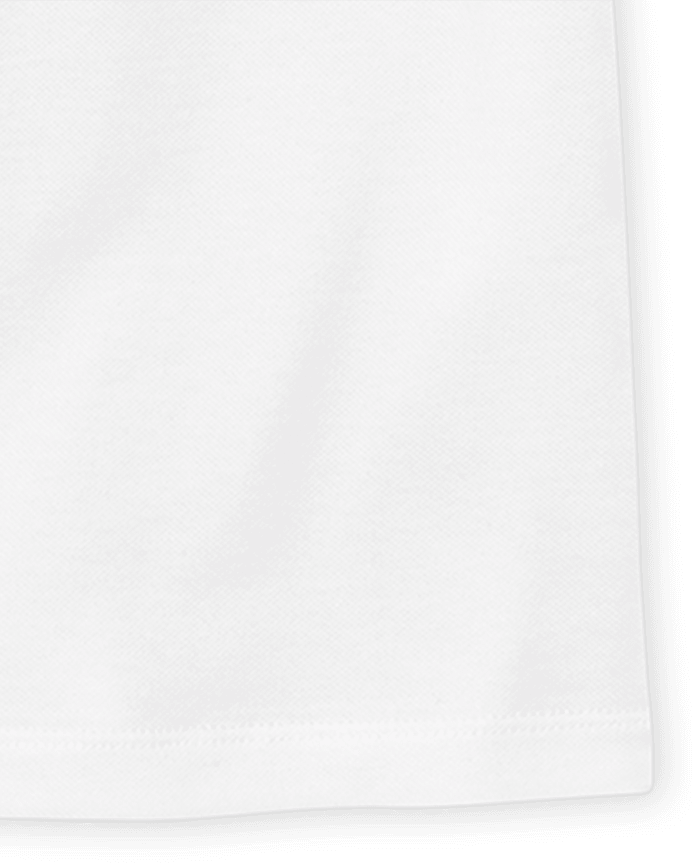 Lot de polos en piqué extensible doux à volants pour uniformes filles