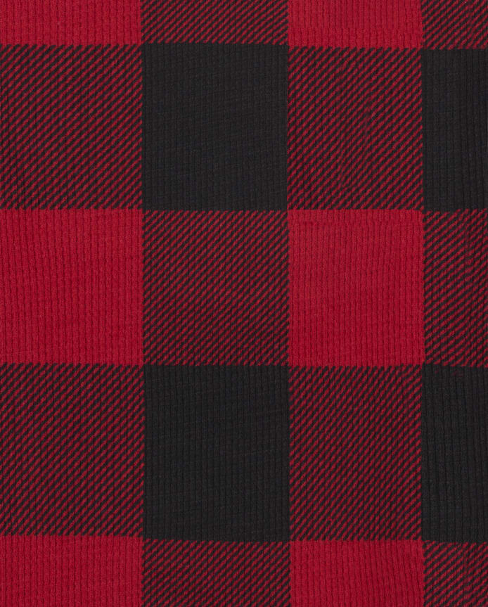 Baby And Toddler Boys Buffalo Plaid Thermal Henley Top