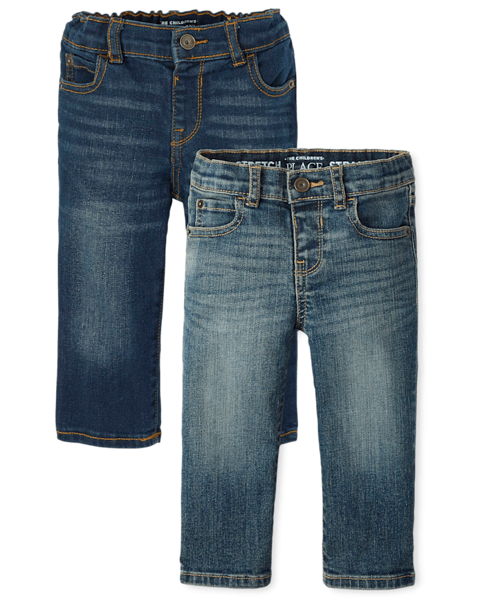 Baby And Toddler Boys Straight Jeans 2-Pack