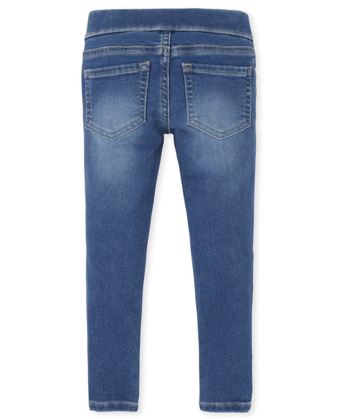 Girls Knit Denim Pull On Jeggings 3-Pack