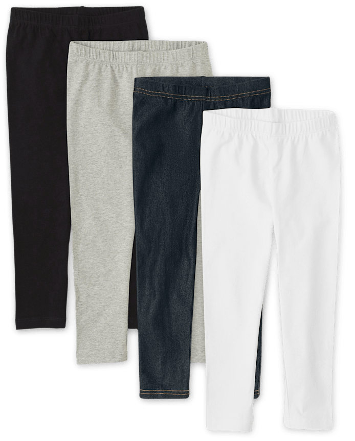 Girls Capri Leggings 4-Pack
