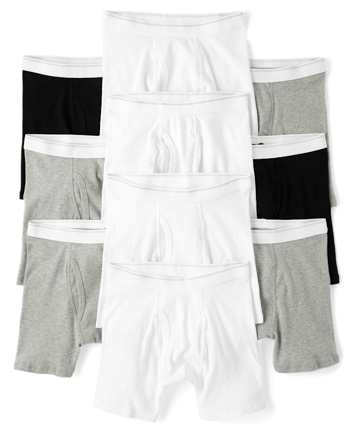 Boys Boxer Brief Underwear 10-Pack