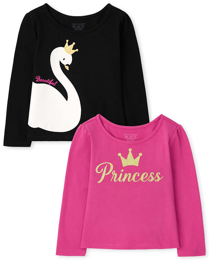 Toddler Girls Princess Top 2-Pack