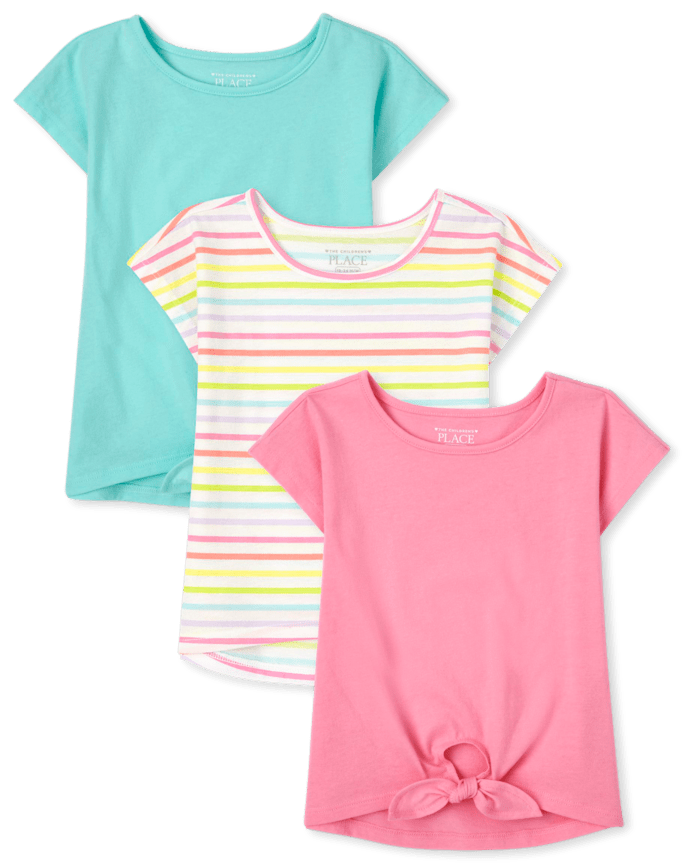 Toddler Girls High Low Top 3-Pack