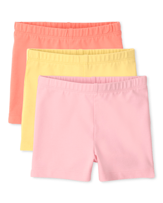 Toddler Girls Cartwheel Shorts 3-Pack