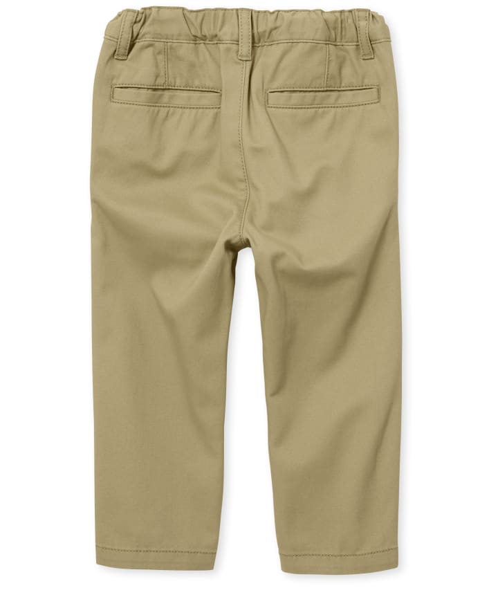 Baby And Toddler Boys Uniform Stretch Straight Chino Pants -Pack