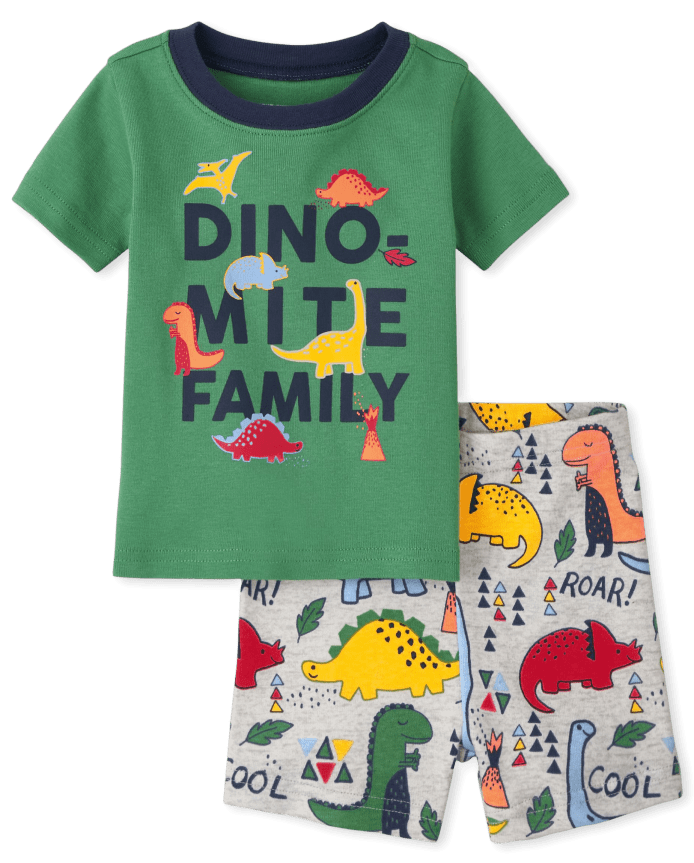 Baby And Toddler Dino Snug Fit Cotton Pajamas