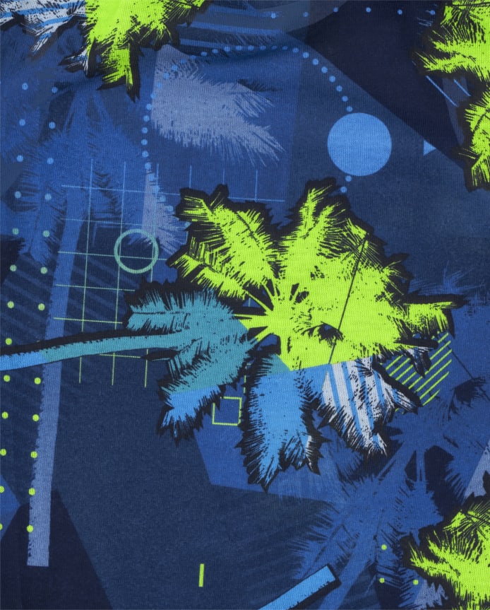 Boys Shark Aloha Pajamas 2-Pack