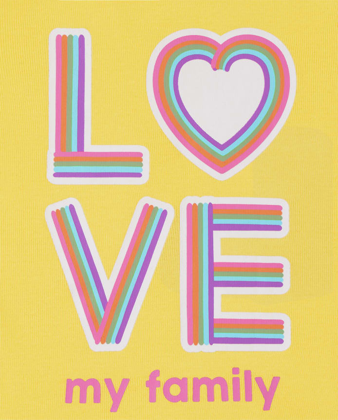 Baby And Toddler Girls Glow Love Popsicle Snug Fit Cotton Pajamas 2-Pack