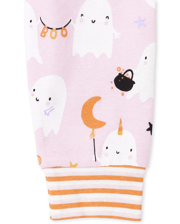 Girls Glow Fa-Boo-Lous Snug Fit Cotton Pajamas