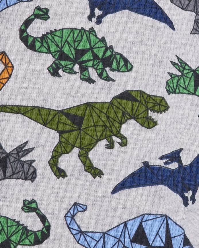 Baby And Toddler Boys Dino Snug Fit Cotton Pajamas 2-Pack