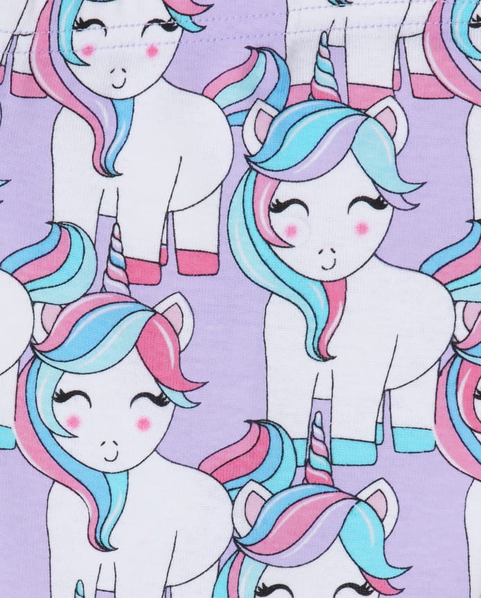 Baby And Toddler Girls Unicorn Koala Snug Fit Cotton Pajamas 2-Pack