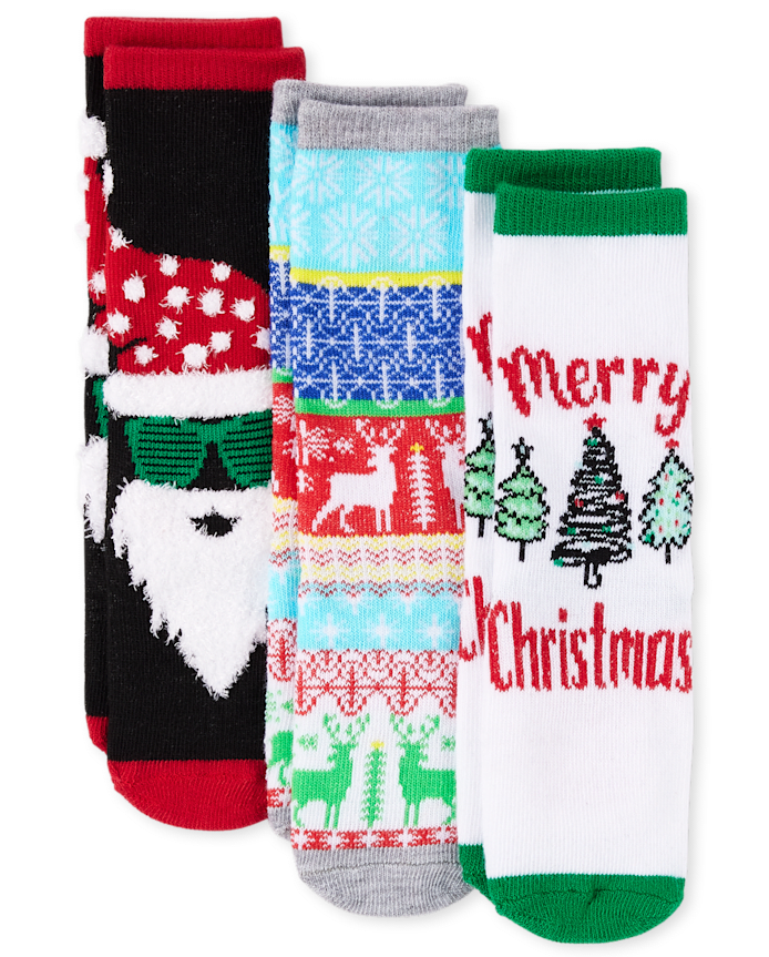 Lot de 3 paires chaussettes assorties unisexes pour tout-petits