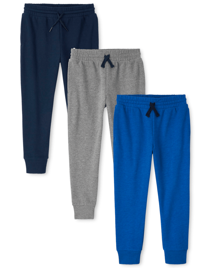Kids Fleece Jogger Pants 3-Pack