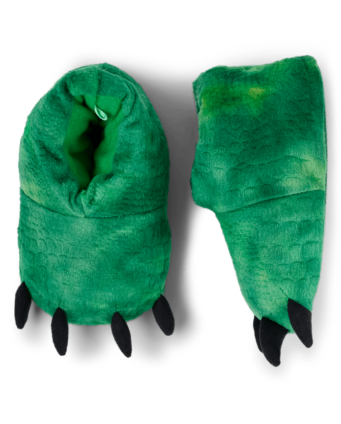 Boys Dino Bootie Slippers