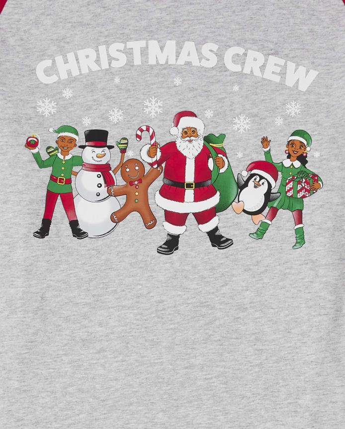 Kids Matching Family Christmas Crew Plaid Snug Fit Cotton Pajamas