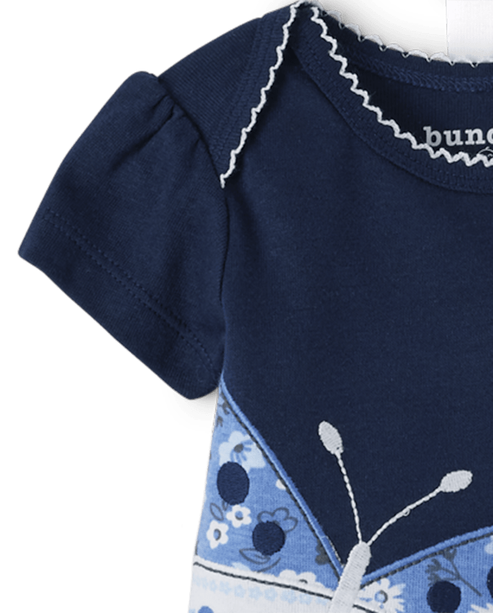 Baby Girls Butterfly Bodysuit 5-Pack