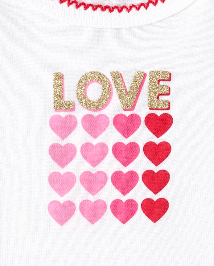 Baby Girls Heart Bodysuit 3-Pack