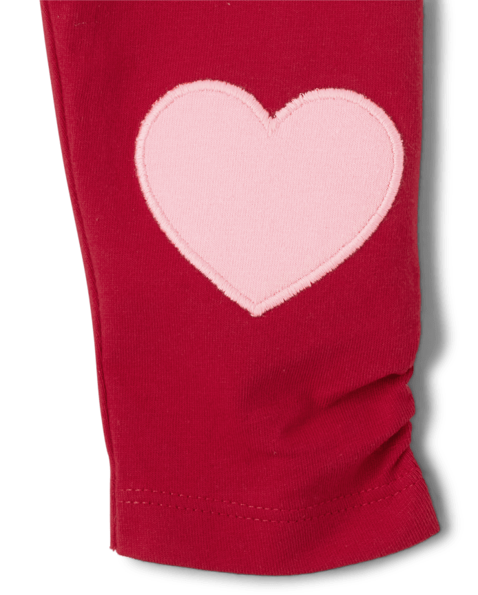 Baby Girls Heart Leggings 2-Pack