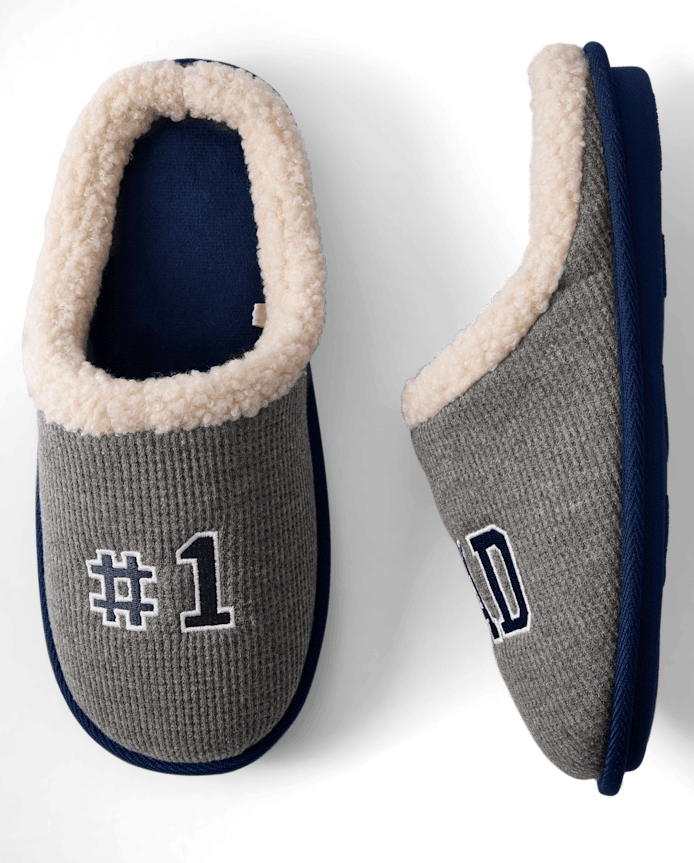 Mens Number 1 Dad Slippers