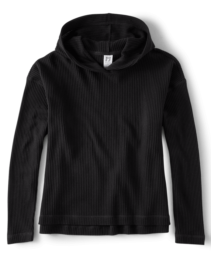 Womens Oversized Thermal Hooded Top