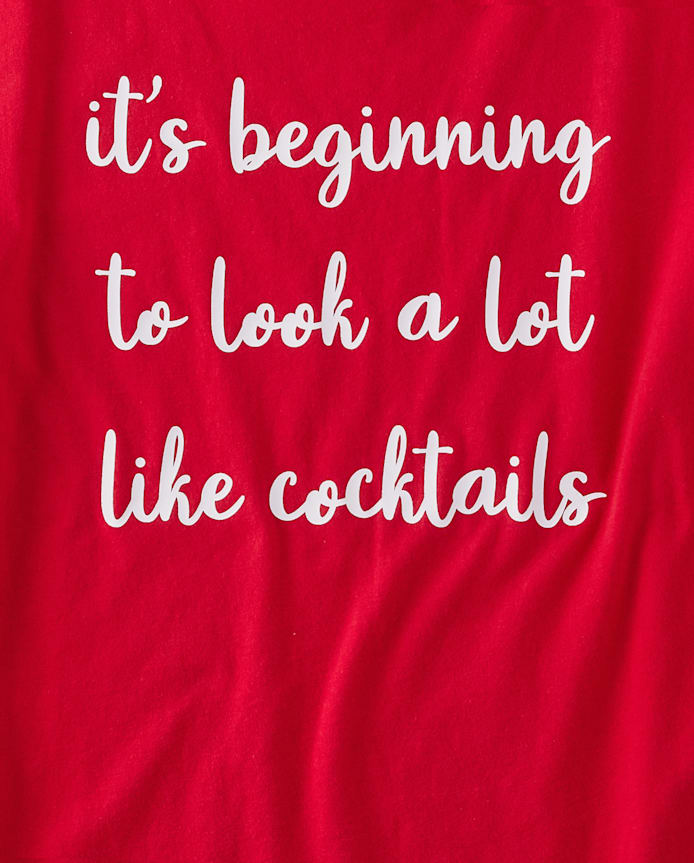 Womens Christmas Graphic Sleep Tee