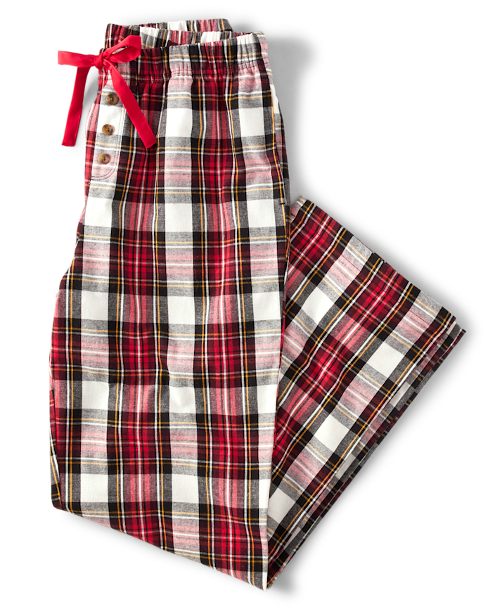 Womens Print Flannel Pajama Pants