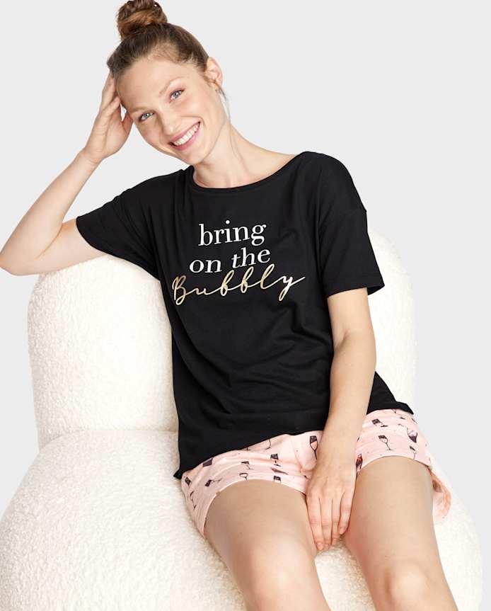 Womens Graphic Sleep Tee