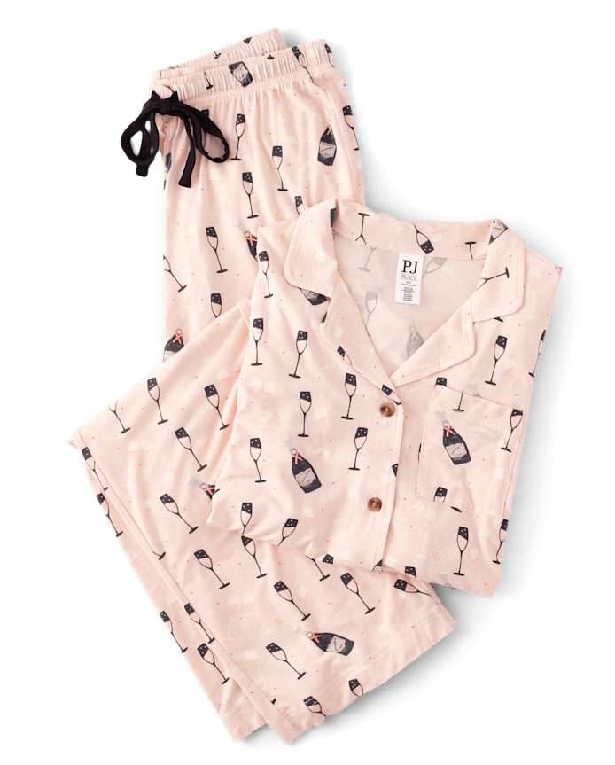 Womens Champagne Modal Pajamas