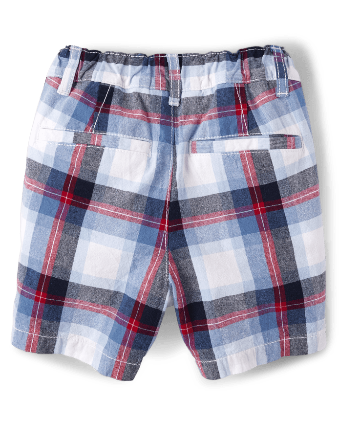Baby And Toddler Boys Plaid Chino Shorts