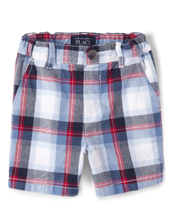 Baby And Toddler Boys Plaid Chino Shorts