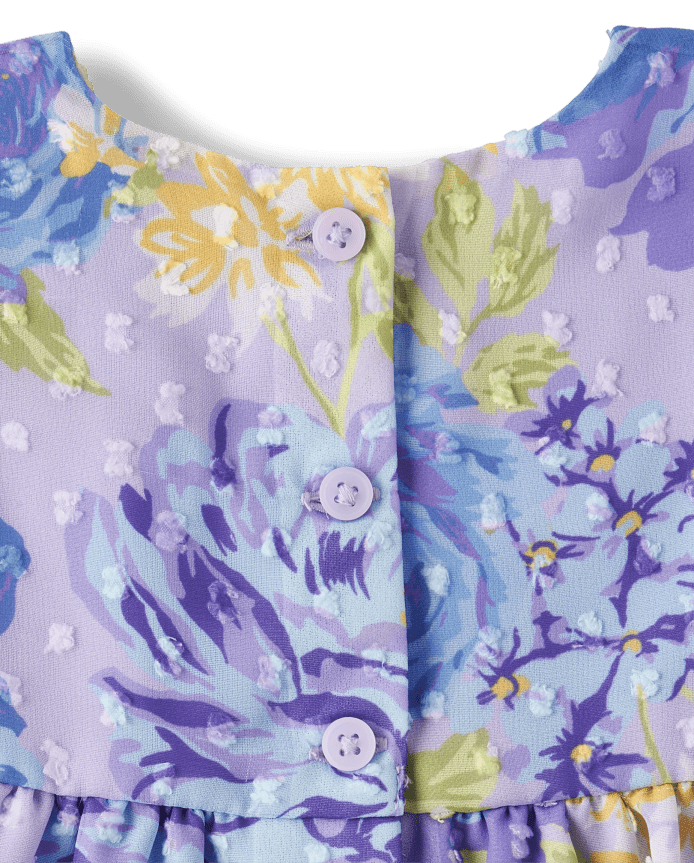 Baby Girls Mommy And Me Floral Tiered Dress