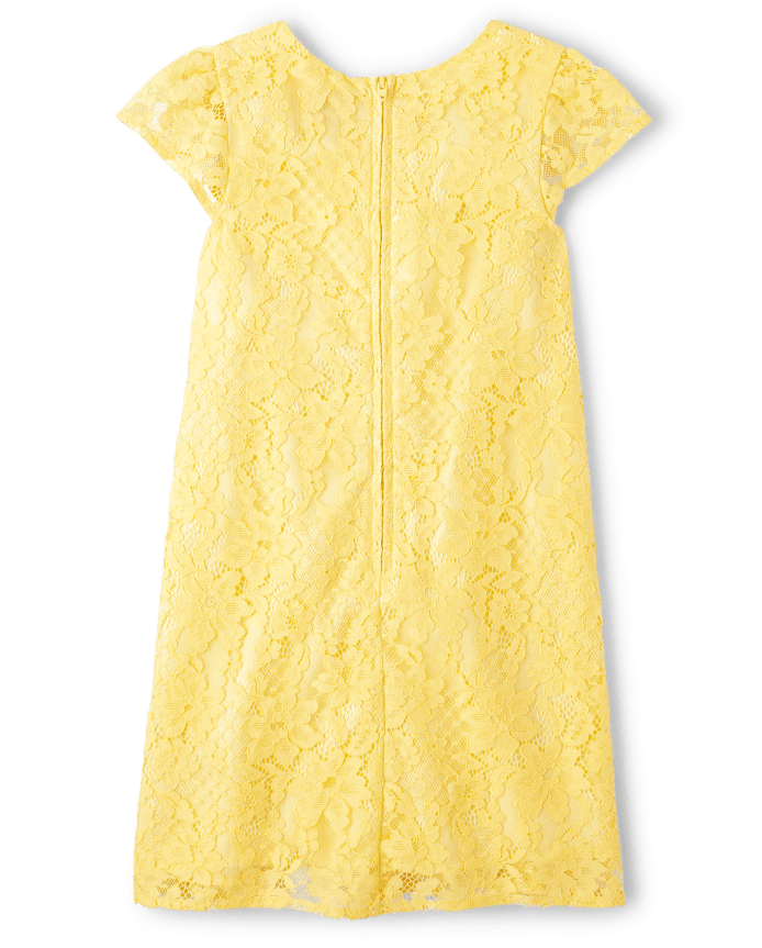 Girls Lace Shift Dress