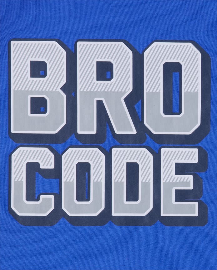 Boys Bro Code  Snug Fit Cotton Pajamas